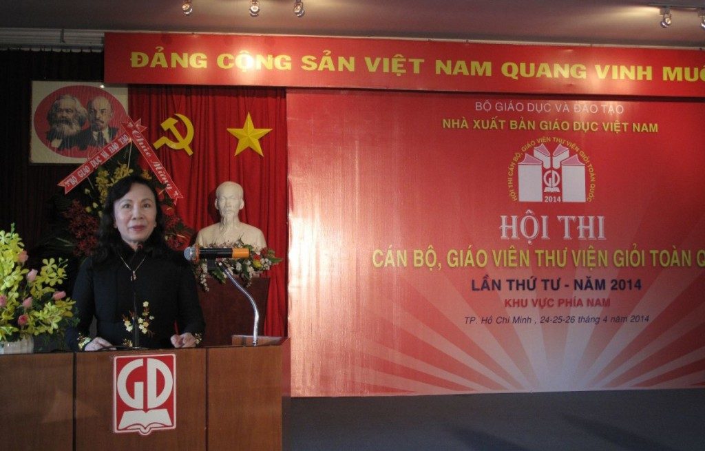 TS. Nguyễn Thị Nghĩa, Thứ trưởng Bộ Giáo dục và Đào tạo phát biểu chỉ đạo tại Hội thi khu vực phía Nam
