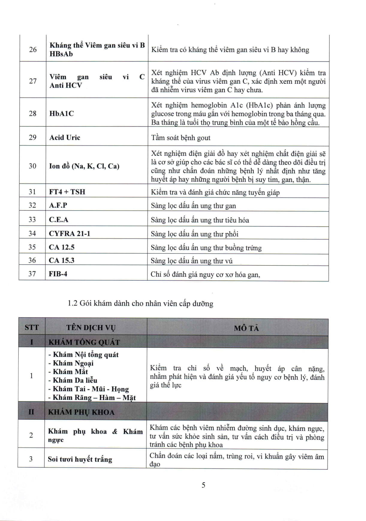 Thư mời chào giá Khám sức khỏe năm 2026 - 06
